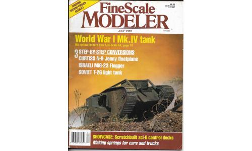 Revista Fine Scale Modeler 1993-07 World War I Mk .IV Tank